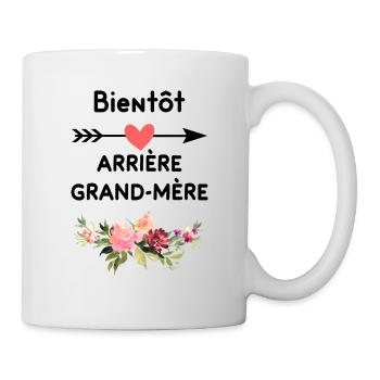 annonce grossesse Bientôt arrière-grand-mère - Mug blanc - blanc - Droite
