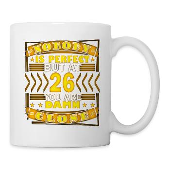 26. Geburtstag - Tasse - Weiß - Rechts