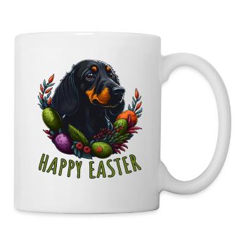 Happy Easter Doux chien teckel Pâques - Mug blanc - blanc - Droite