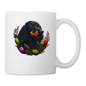 Gentil teckel chien Pâques & Printemps Teckel - Mug blanc - blanc - Droite
