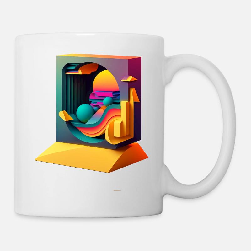 3D - Tasse - Weiß