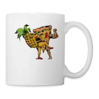 pizza restauration rapide plats d’amour pizza ananas - Mug blanc - blanc - Droite
