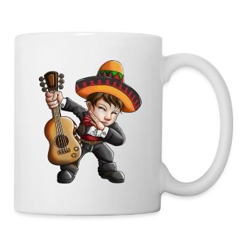 Mexican Guitar Musician Suit Dab Dabbing - Mug - white - Right