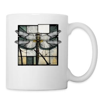 Dragonfly Insects Art Gift Artwork Animal - Mug - white - Right