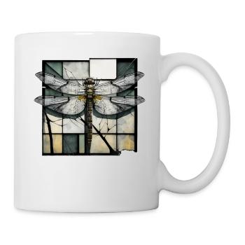 Dragonfly Insects Art Gift Artwork Animal - Mug - white - Right