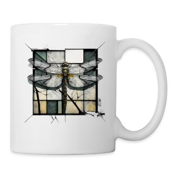 Dragonfly Insects Art Gift Artwork Animal - Mug - white - Right