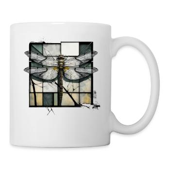 Dragonfly Insects Art Gift Artwork Animal - Mug - white - Right