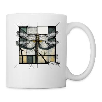 Dragonfly Insects Art Gift Artwork Animal - Mug - white - Right