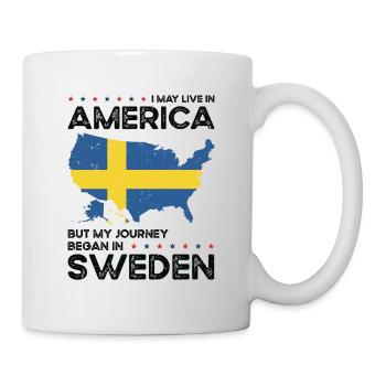 Né en Suède Suède Américains USA - Mug blanc - blanc - Droite