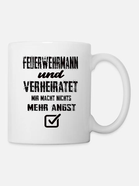 Feuerwehrmann - Tasse - Weiß