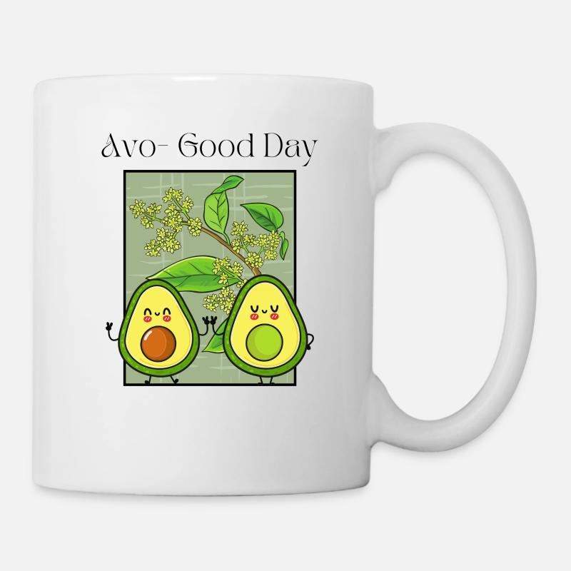Avo-Bonne Journée - Mug blanc - blanc