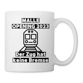 Mallorca 2023 Party Hit Malle - Feiern, Bier, Spaß - Tasse - Weiß - Rechts