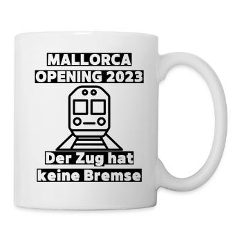 Mallorca 2023 Party Hit Malle - Feiern, Bier, Spaß - Tasse - Weiß - Rechts