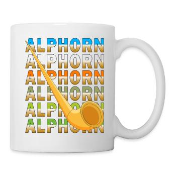 ALPHORN - Tasse - Weiß - Rechts