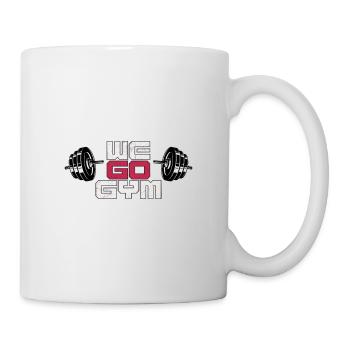 We Go Gym, Bodybuilding, Fitness & Workout - Mug - white - Right