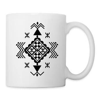 AMAZIGH SYMBOL BERBER Z IMAZIGHEN KABYL JUWEL - Tasse - Weiß - Rechts