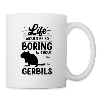 Alésage sans rongeur gerbille Gerbille - Mug blanc - blanc - Droite