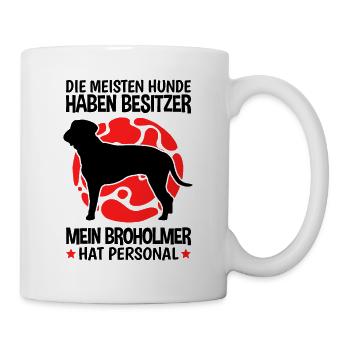 Broholmer hat Personal Dänische Dogge - Tasse - Weiß - Rechts