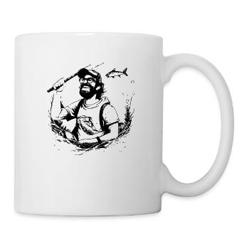 Pêche à la ligne - Mug blanc - blanc - Droite