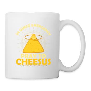 In Queso Emergency Pray To Cheesus Cinco De Mayo N - Mug - white - Right