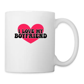 I love my boyfriend - Mug - white - Right
