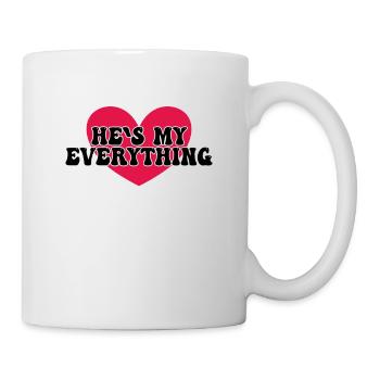 Freund Freundin Paar Spruch - Tasse - Weiß - Rechts