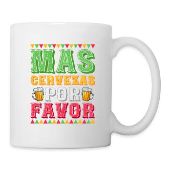 Mas Cervezas Por Favor Party Cinco De Mayo - Mug blanc - blanc - Droite