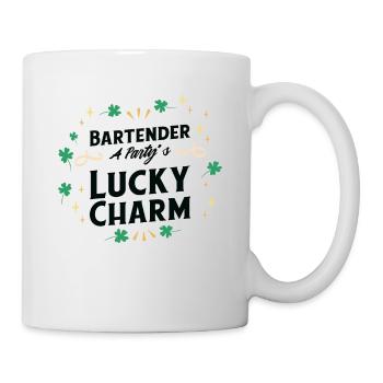St. Patrick's Day Kleeblatt Kleeblatt Barkeeper - Tasse - Weiß - Rechts