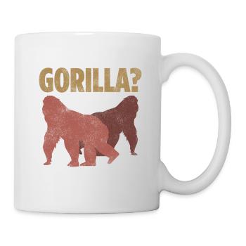 Was ist besser als ein Gorilla? Zwei Gorillas - Tasse - Weiß - Rechts
