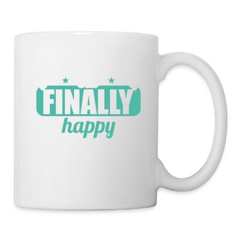 Divorcé et fauché mais finalement heureux divorce - Mug blanc - blanc - Droite