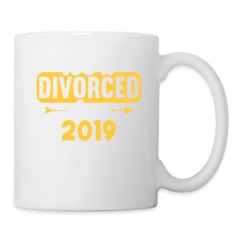 100% Divorced since 2019 Divorce - Mug - white - Right