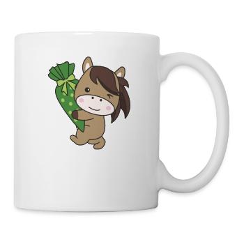 Bye bye Kindergarten Hello School Horse - Mug blanc - blanc - Droite