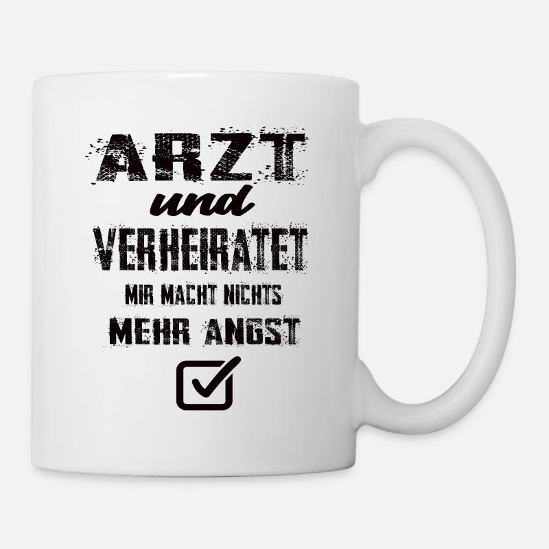 Arzt und Verheiratet - Tasse - Weiß
