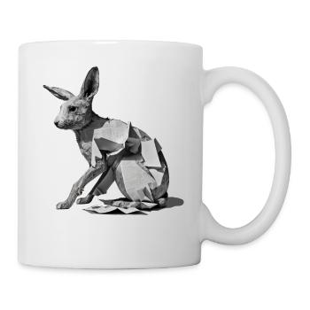 Lapin Polygone Journal Art Cadeau Animal Lapin - Mug blanc - blanc - Droite