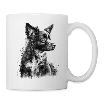 Hund Hundemotiv Geschenk Hundeliebhaber Tier - Tasse - Weiß - Rechts