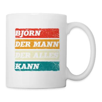 Björn Der Mann Der Alles Kann Vorname Björn - Tasse - Weiß - Rechts
