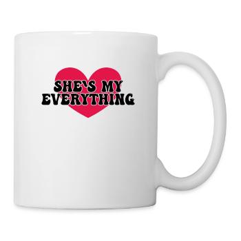 Freund Freundin Paar Spruch - Tasse - Weiß - Rechts