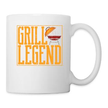 Grill Legend BBQ Viande Fumer Griller Amour - Mug blanc - blanc - Droite