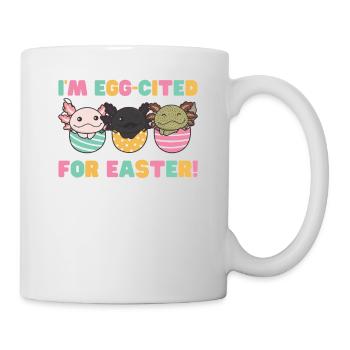 axolotls sucrés à Pâques avec œufs de Pâques axolotl - Mug blanc - blanc - Droite
