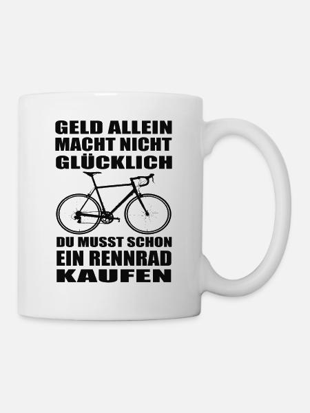 Rennrad - Tasse - Weiß