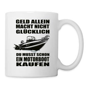 Motorboot - Tasse - Weiß - Rechts