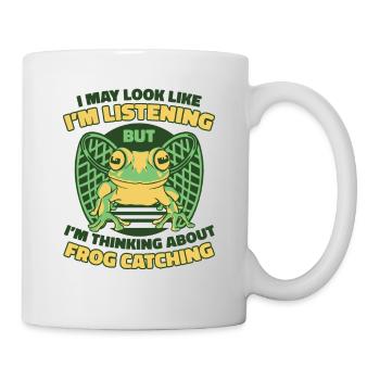 J’ai peut-être l’air d’écouter Toad Tadpole - Mug blanc - blanc - Droite