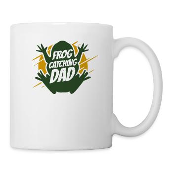 Frog Catching Dad Kaulquappe Laubfrosch Kröte - Tasse - Weiß - Rechts