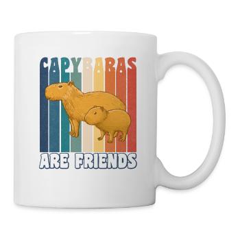 Capybaras sind Familie - Tasse - Weiß - Rechts