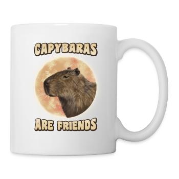 Capybara Lune - Mug blanc - blanc - Droite