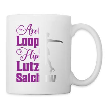 Axel Loop Flip Lutz Salchow Figure de patinage sur glace - Mug blanc - blanc - Droite