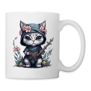 Feel epic with the ninja cat - Mug - white - Right