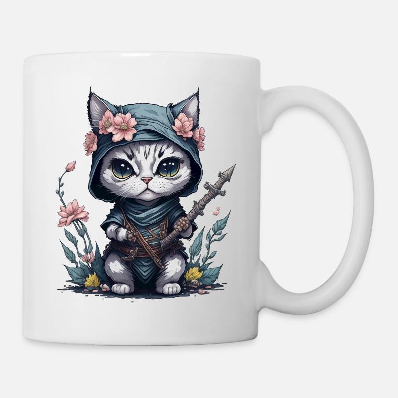 Sentez-vous épique avec le chat ninja - Mug blanc - blanc