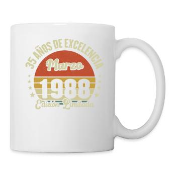 Mars 1988 | anniversaire 1988 Vintage Mars - Mug blanc - blanc - Droite