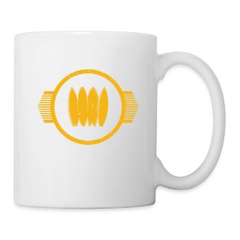 Will Surf For Tacos Lustiges Wakesurf Mexikanisch - Tasse - Weiß - Rechts